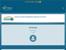 Tablet Screenshot of bienvilleortho.com